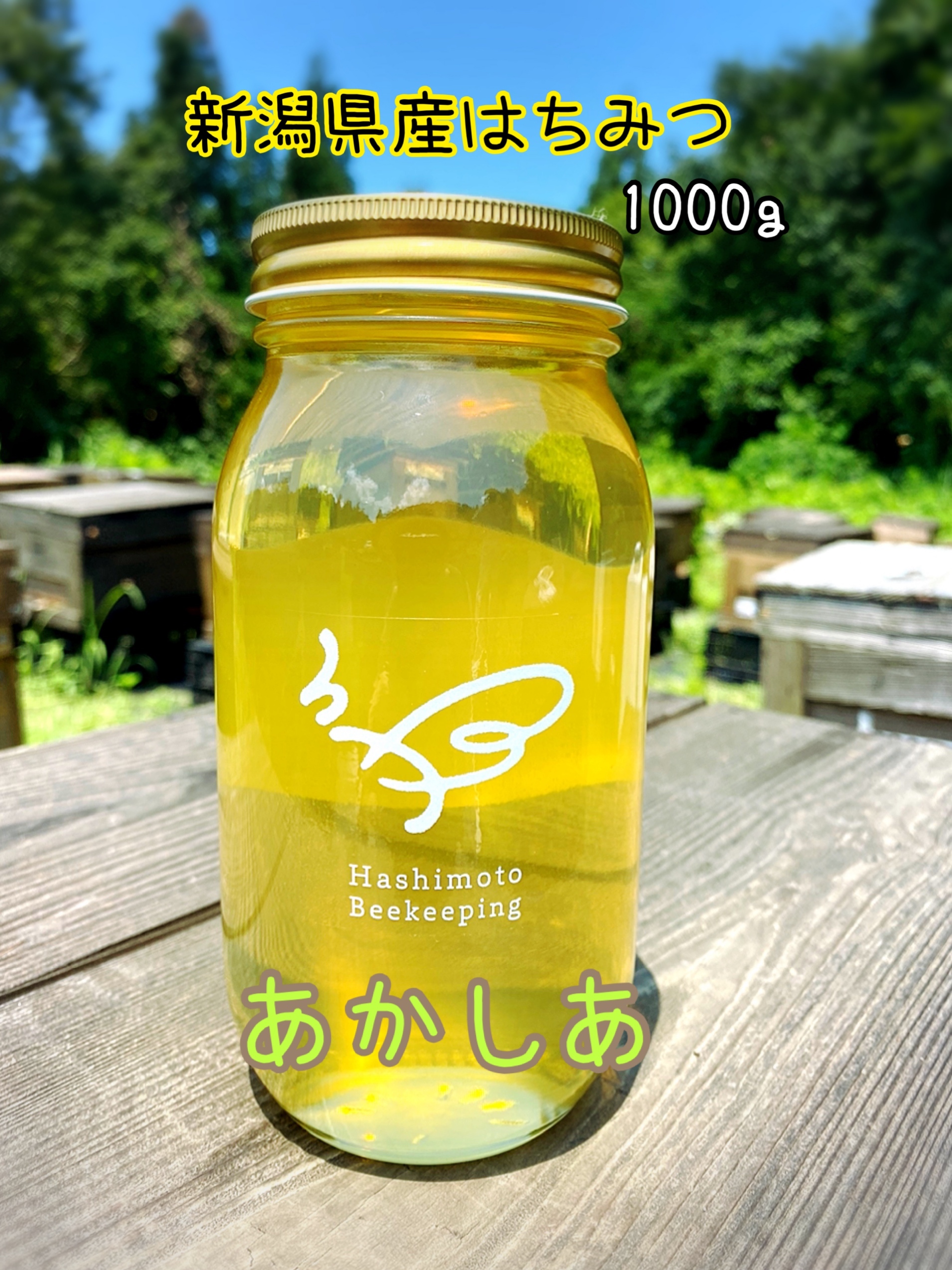 あかしあ 2023年新潟県産蜂蜜 1000g｜蜂蜜の商品詳細｜ポケット