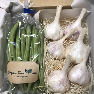 ＜家庭用＞与論のミネラルたっぷり 有機いんげんと有機星砂にんにく（250gずつ）