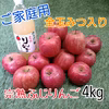 全玉みつ入り◆家庭用◆完熟ふじりんご約4kg＆ふじりんごジュース1本セット