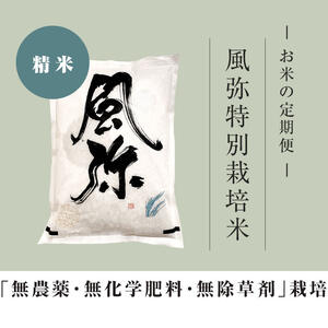 無農薬・無化学肥料・無除草剤★風弥特別栽培米＜精米＞