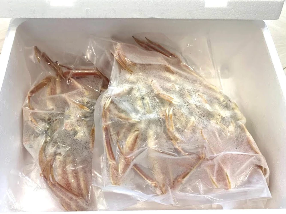 訳あり茹で冷凍セコガニ 内子、外子、蟹味噌が魅力の冬の味覚
