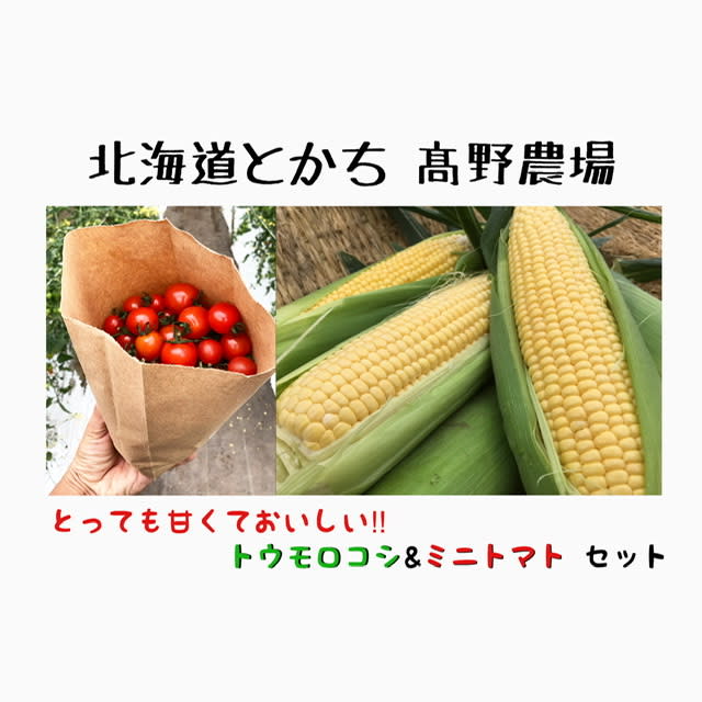 北海道十勝産 トウモロコシ10本 ミニトマト1kg セット 農家漁師から産地直送の通販 ポケットマルシェ