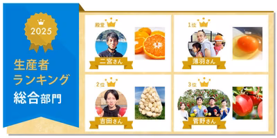 【総合部門】2025生産者ランキングを発表🎉