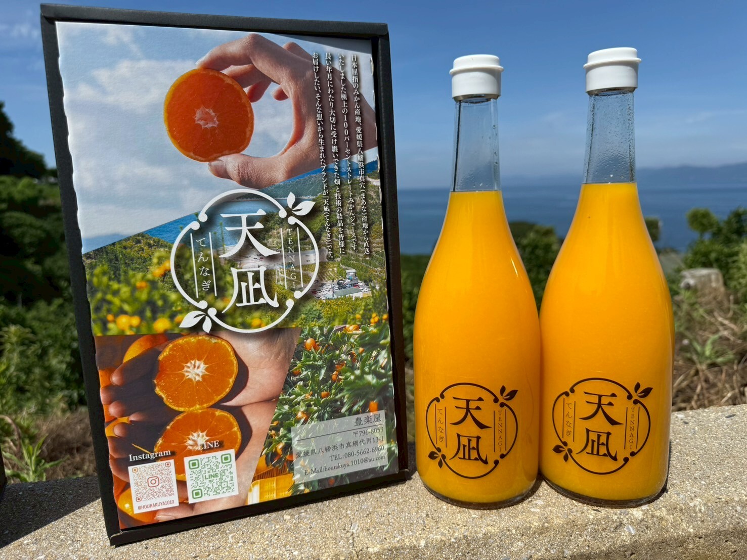 真穴（まあな）産地直送 みかんジュース 天凪 720ml×2本｜ジュース