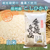 受注精米《 白米 》 信州産 農薬不使用米 こしひかり 令和3年産
