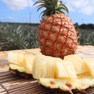 【糖度21度越え！】石垣島産パイナップル　ピーチパイン　3玉2kg〜