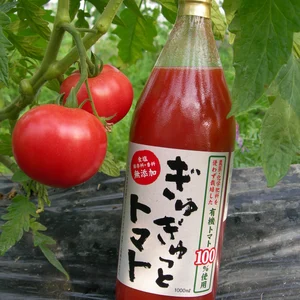 【母の日ギフト】有機トマト100％使用！「ぎゅぎゅっとトマト」１ℓ２本入り」