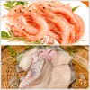 深海サメの切り身と丸ごと食べたいトロえび小のセット