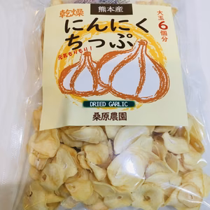 【送料一律】大容量ノンフライ乾燥にんにくちっぷ！レシピ付き　農薬・化学肥料不使用