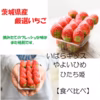 食べ比べいちご【いばらキッス・やよいひめ・ひたち姫】