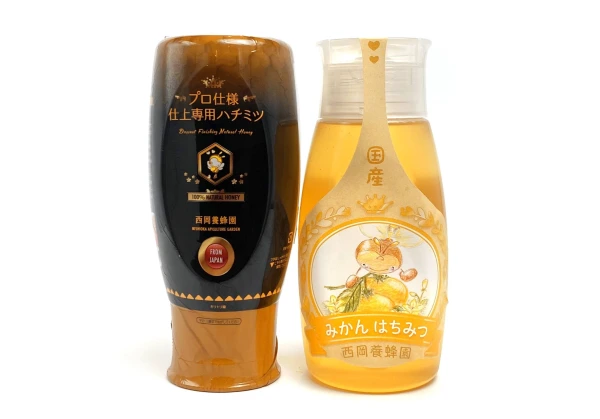 嬉しい2本セット】国産純粋みかん・プロ仕様仕上げ専用蜂蜜500gポリ