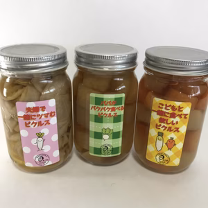 家族で食べるピクルス３点セット
