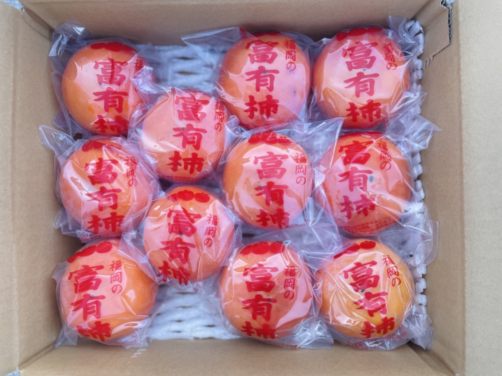 富有柿(冷蔵柿) 4箱　L〜2Sサイズ5k箱　福岡県産 福岡県産 冷蔵柿 富有柿 秀品 3L〜4Lサイズ 5kg（箱） : 生鮮卸売市場