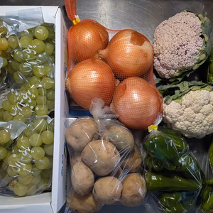 ブドウと野菜の詰め合わせ10月Ver.2