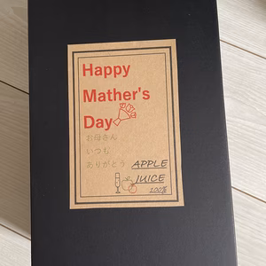 母の日仕様！青森県産果汁100％ぐんま名月MIXりんごジュース2本セット