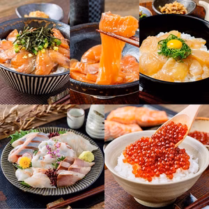 【9周年福袋】イクラ醤油漬けと醤油漬け4種と切れてる刺身5種+おまけ／3D冷凍
