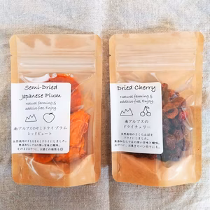 【無添加】南アルプスの【自然栽培】ドライフルーツ2種セット