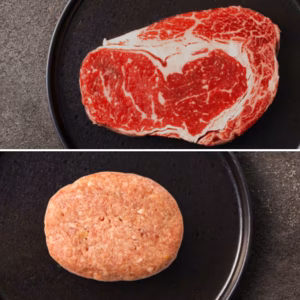 【ギフト】豪華リブロースステーキ＆ハンバーグ 各２個セット　熨斗対応可