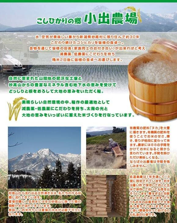 [新米] 新潟県産　高級米　御前清水米 無農薬米　5キロ〜 (白米) 令和5年産