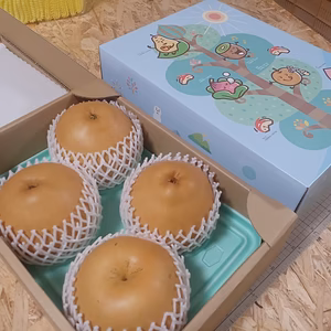 R7ANi 【贈答用】　1キロ越え！　新高梨4玉