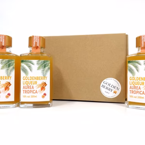 【ギフト】ゴールデンベリーリキュール－ Aurea Tropica －3本セット