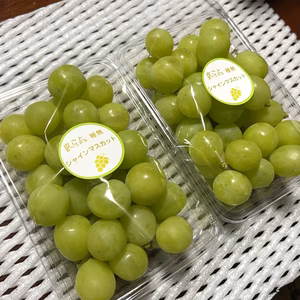 ★完熟　皮が薄くて食べやすい　シャインマスカット　粒パックセット（１P350g