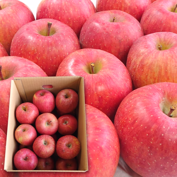 【予約・送料無料】訳あり規格外 山形県産 サンふじりんご 5kg