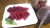 真っ赤なビーツ！食べる輸血。鉄分葉酸が豊富ですよ！