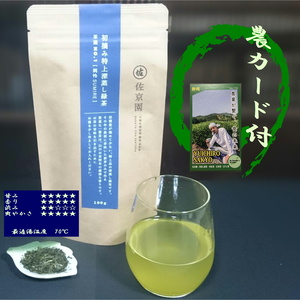 【農カード付　新茶100％】数量限定！　初摘み特上深蒸し緑茶「純怜 (すみれ)」