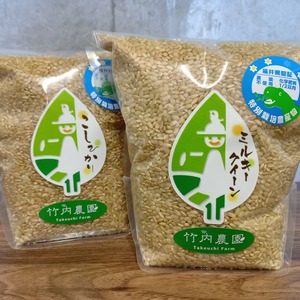 初めての玄米食の方♡炊き方ﾚｼﾋﾟ付農薬不使用ﾐﾙｷｰｸｲｰﾝ ｺｼﾋｶﾘ各１㎏