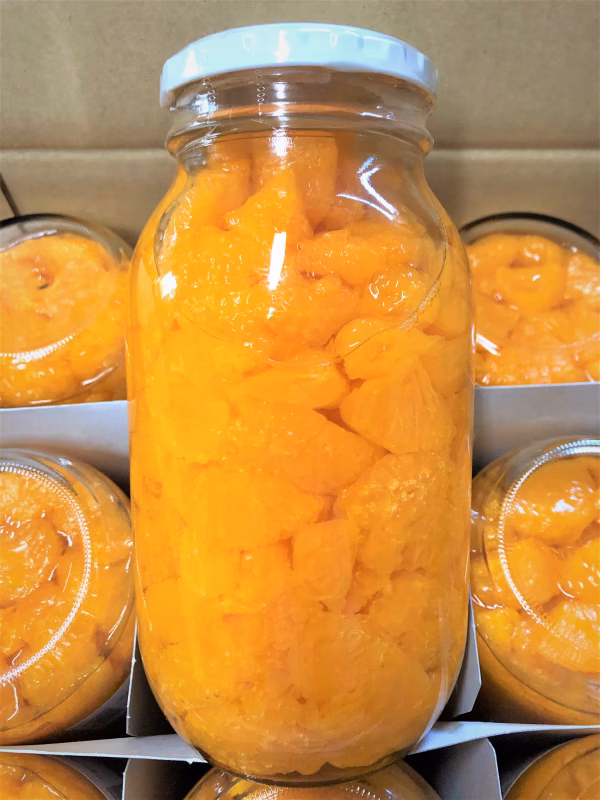 【2本セット】訳あり B級品 青島みかん シロップ漬け ビン詰900g