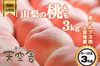 かたい桃(あかつき)の3kg(9-12玉)と2kg(6-8玉)１箱・南アルプス産