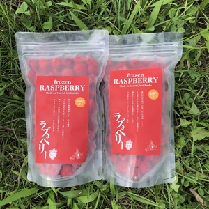 【収穫真っ最中!!】無農薬北海道産ラズベリー（冷凍）500g×2