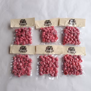 樹上完熟冷凍ラズベリー真空パック入り６袋