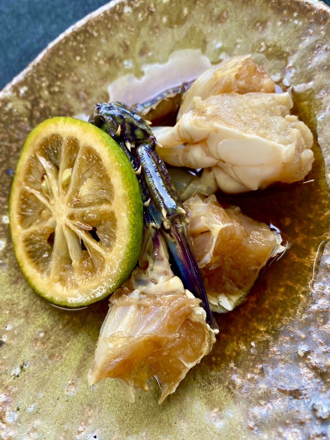 浜名湖産】渡り蟹(ガザミ)の沖漬け1pc大1杯入り約250g｜カニの商品詳細