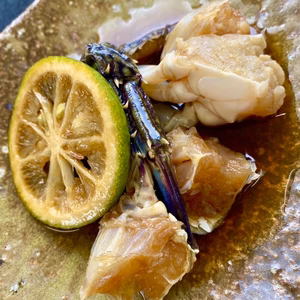 【浜名湖産】渡り蟹(ガザミ)の沖漬け1pc小2杯入り約200g