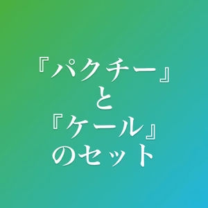 【人気者同士のセット】プロ絶賛パクチーと美容食ケールのセット