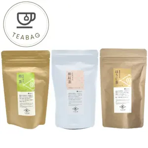 煎茶・和紅茶・ほうじ茶 ティーバッグ 各15パック 3種セット【農薬・化学肥料不