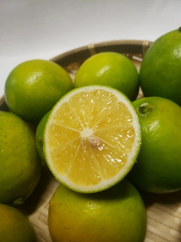 1㌔　収穫後のワックス不使用　皮まで安心　グリーンレモン　
