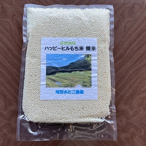 【自然栽培】ハッピーヒルもち米 精米９５０g　農薬不使用・無肥料栽培　令和５年産