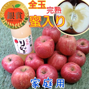 訳アリ◆全玉蜜入り◆ふじりんご＆ジュース(5kg箱)