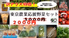 【訳アリ大特価！】東京農業応援野菜セット！！
