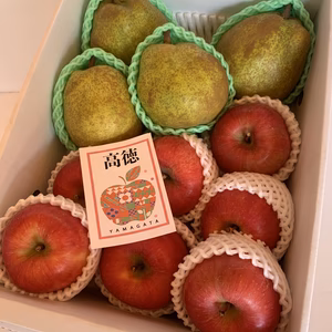 【限定10箱】山形県産ラフランスと蜜りんご高徳セット