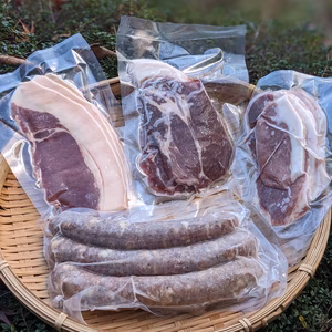 猪ソーセージ＆3種の猪スライス肉セット