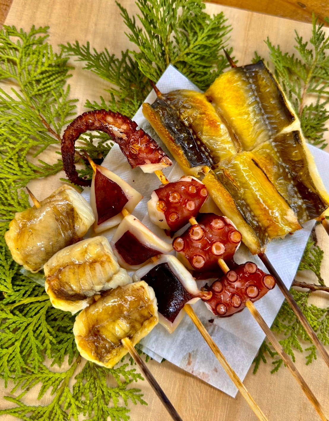 漁師直送！焼いても揚げても美味しい海鮮串セット(3種入り)｜魚介