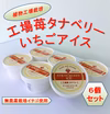 植物工場【ベリーズ工場タナベリー】 いちごアイス　6個セット
