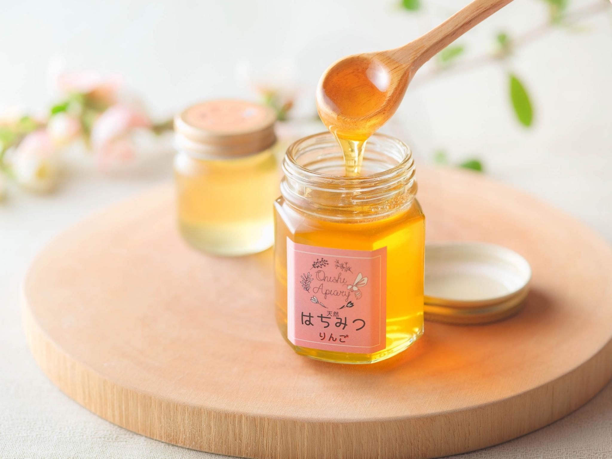 [リクエストセット]岩手県産はちみつ[りんご]&[春の百花(さくら)] 150g瓶 各1本