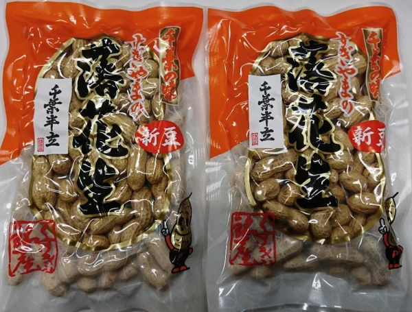 【送料無料】千葉県産　煎りさや（半立）150ｇｘ2袋