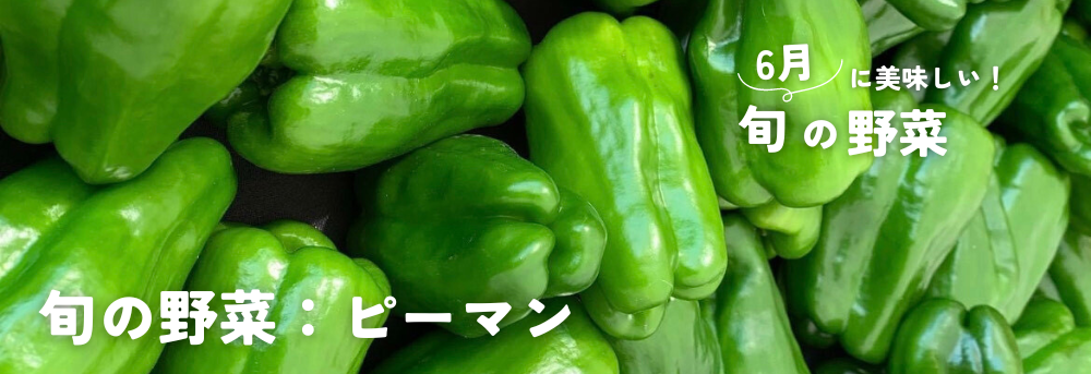 6月に旬のピーマン