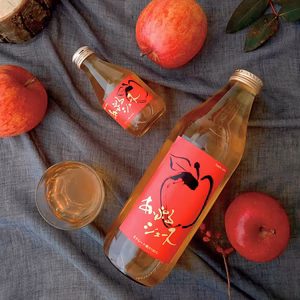 原材料は果汁だけ。山下果樹園「あっぷるジュース」180㍉